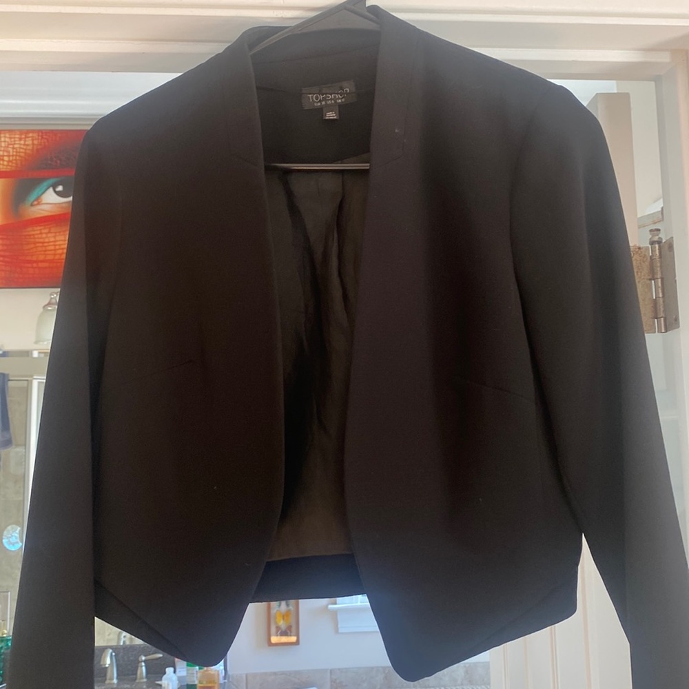 Topshop blazer cropped size 6 worn once